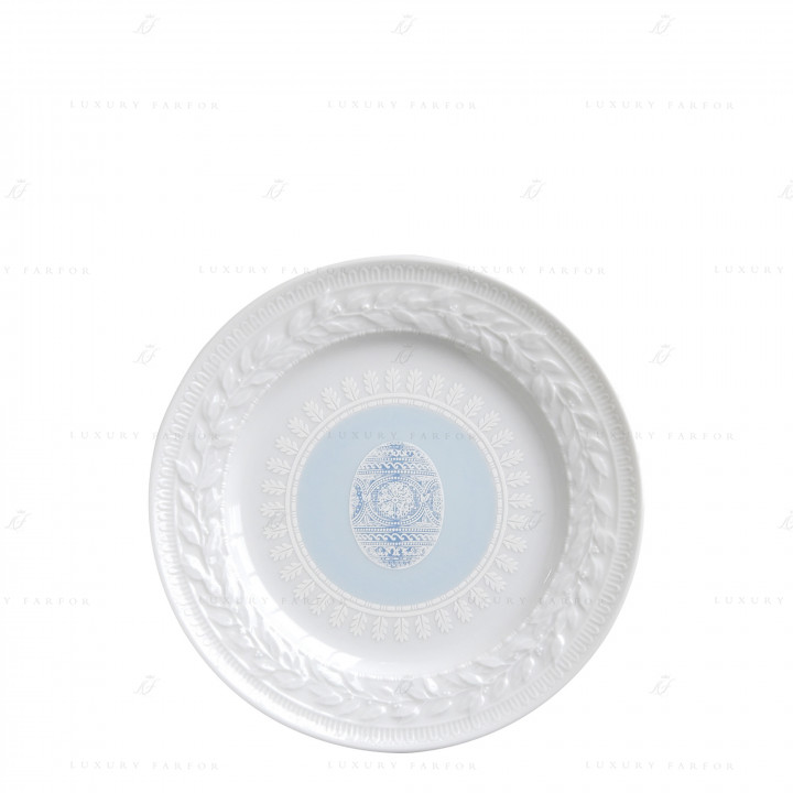 Тарелка закусочная 21см коллекции Louvre Paques Blue бренда Bernardaud