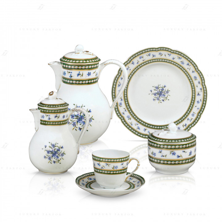 Кофейный сервиз на 6 персон коллекции Marie-Antoinette бренда Bernardaud
