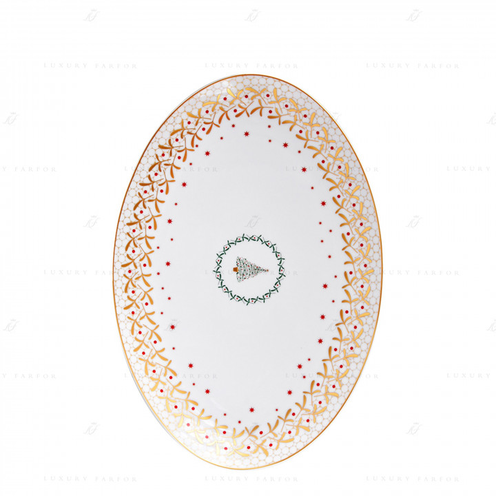 Блюдо овальное 38см коллекции Noël бренда Bernardaud