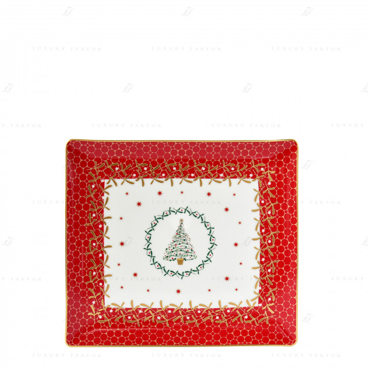 Чаша прямоугольная 22,5х19см коллекции Noël бренда Bernardaud