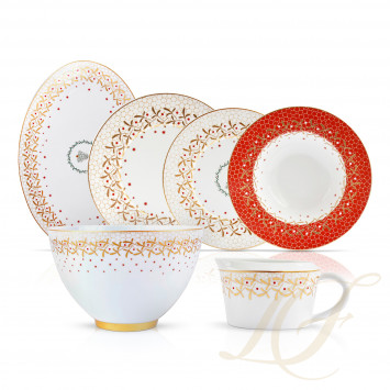 Столовый сервиз на 6 персон коллекции Noёl бренда Bernardaud