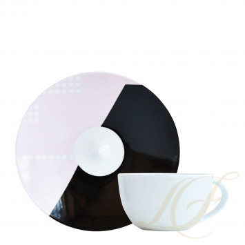 Чашка чайная с блюдцем 200мл коллекции Oscar бренда Bernardaud