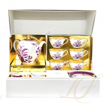 Чайный сервиз на 6 персон 15 предметов коллекции Prunus бренда Bernardaud