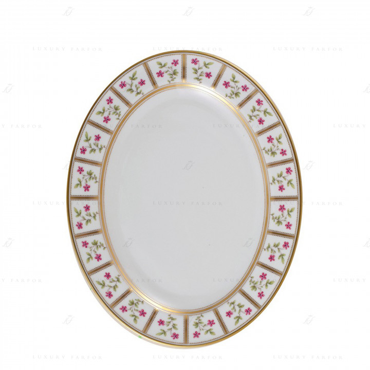 Блюдо овальное 38см коллекции Roseraie бренда Bernardaud