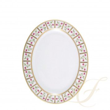 Блюдо овальное 33см коллекции Roseraie бренда Bernardaud