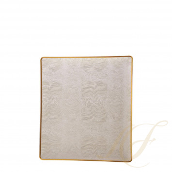 Чаша прямоугольная 21,5x19см коллекции Sauvage Or бренда Bernardaud