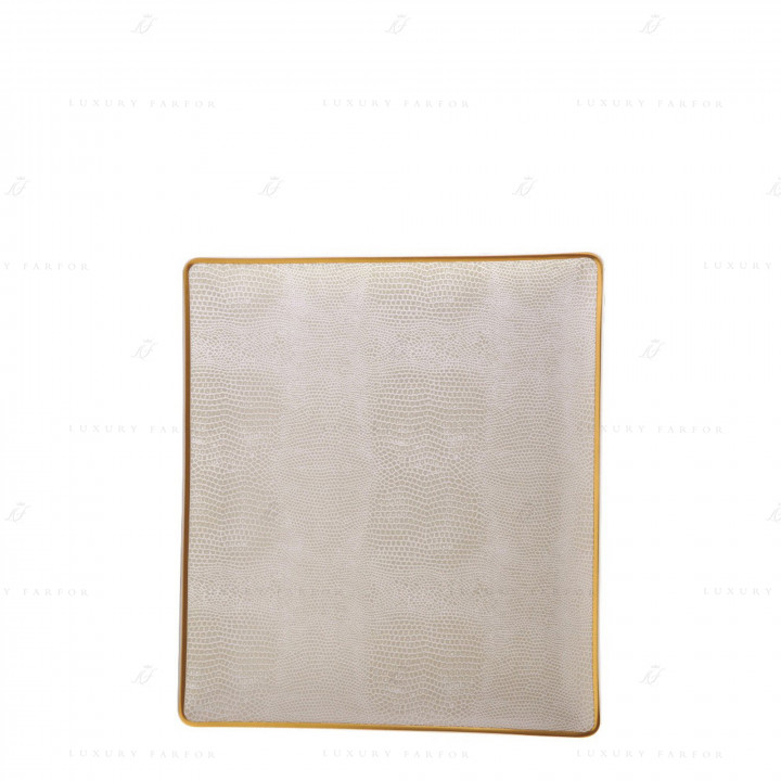 Чаша прямоугольная 21,5x19см коллекции Sauvage Or бренда Bernardaud