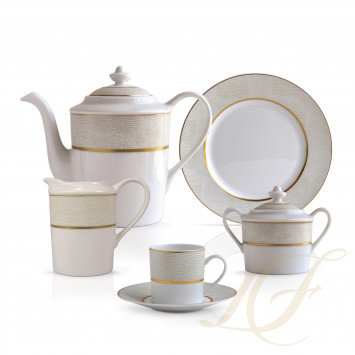 Кофейный сервиз на 6 персон коллекции Sauvage Or бренда Bernardaud