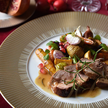 Столовый сервиз на 6 персон коллекции Sol бренда Bernardaud