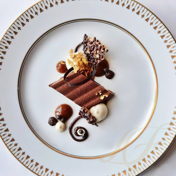 Кофейный сервиз на 6 персон коллекции Soleil Levant бренда Bernardaud