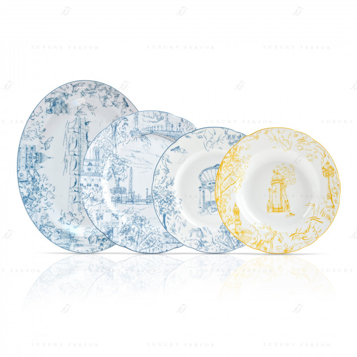 Столовый сервиз на 6 персон коллекции Tout Paris бренда Bernardaud