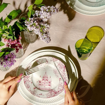 Столовый сервиз на 6 персон коллекции Tout Paris бренда Bernardaud