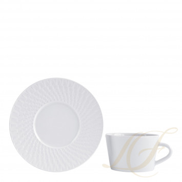 Чашка чайная с блюдцем 150мл коллекции Twist бренда Bernardaud