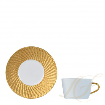 Чашка чайная с блюдцем 150мл коллекции Twist Or бренда Bernardaud