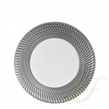 Тарелка подстановочная 29,5см коллекции Twist Platine бренда Bernardaud