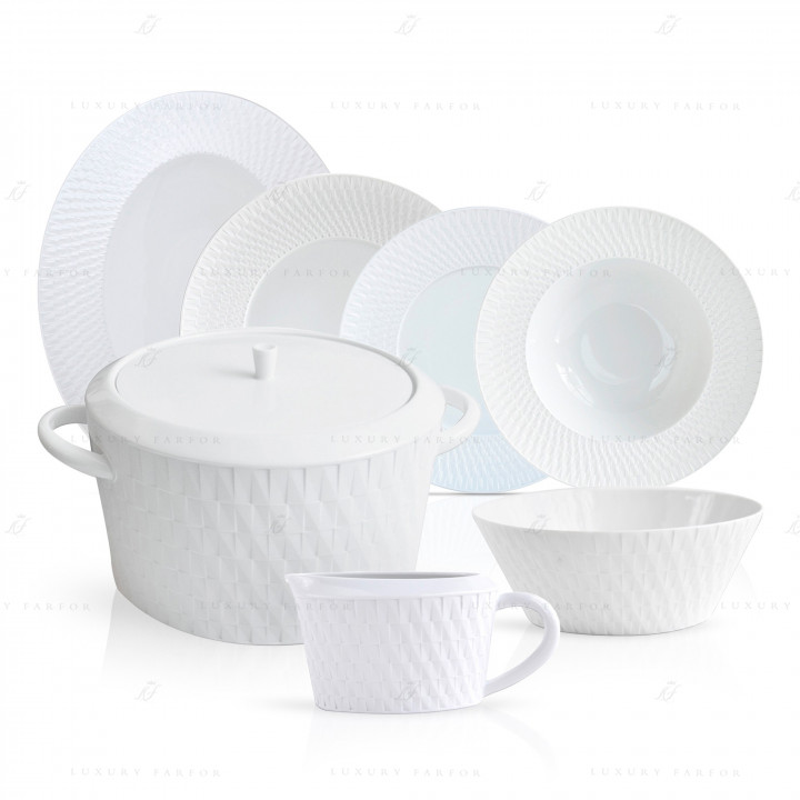 Столовый сервиз на 6 персон коллекции Twist бренда Bernardaud