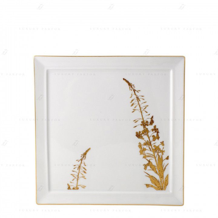 Тарелка главная 26см коллекции Vegetal Or бренда Bernardaud