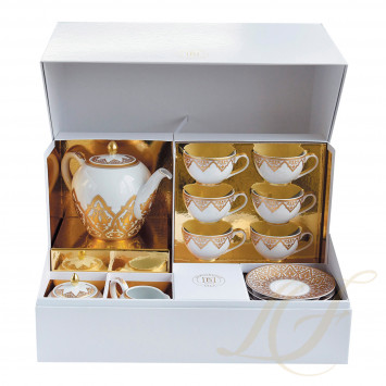 Чайный сервиз на 6 персон 15 предметов коллекции Venise бренда Bernardaud