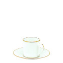 Чашка эспрессо с блюдцем 0,1л коллекции Albi Or бренда Christofle