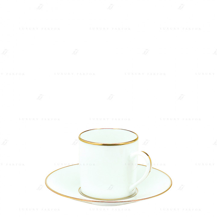 Чашка эспрессо с блюдцем 0,1л коллекции Albi Or бренда Christofle
