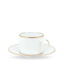 Чашка чайная / кофейная с блюдцем 0,2л коллекции Albi Or бренда Christofle