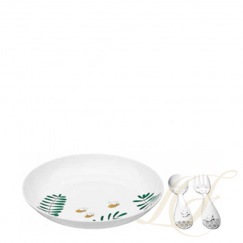 Чаша для мюсли и ложка для детей  коллекции Beebee 