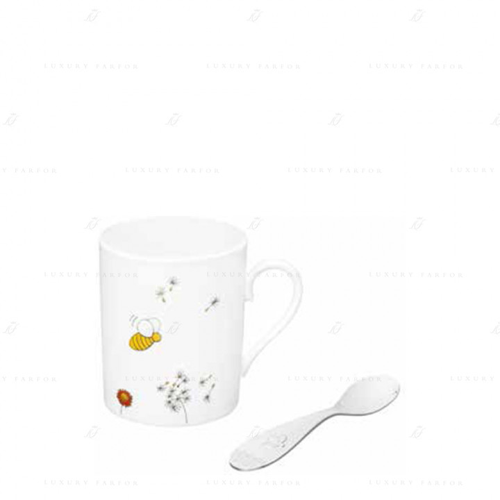 Кружка и ложка для детей  коллекции Beebee 