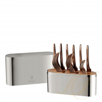 Набор столовых приборов на 6 персон, 24 предметов  коллекции Concorde Variations + L'Ame - медный 