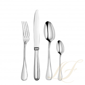 Набор столовых приборов на 6 персон, 24 предметов  коллекции Concorde Variations - черный + Perles 2 