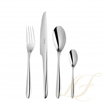 Набор столовых приборов на 6 персон, 24 предметов коллекции Concorde Variations - черный + L'Ame 