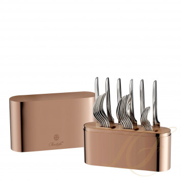 Набор столовых приборов на 6 персон, 24 предметов коллекции Concorde Variations - медный + L'Ame 