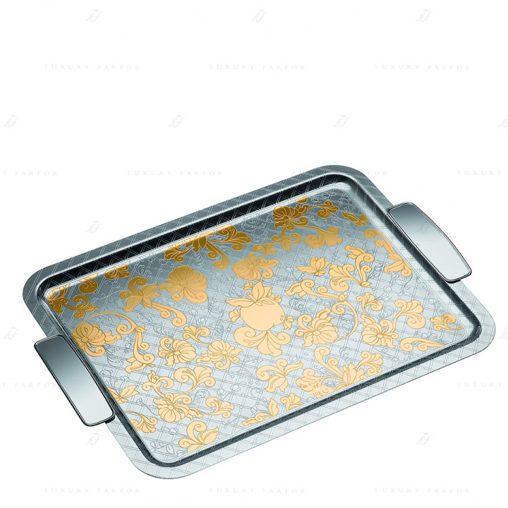 Поднос прямоугольный с ручками 39 x 49см коллекции Jardin d'Eden 