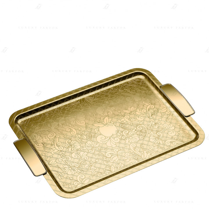 Поднос прямоугольный с ручками 39 x 49см коллекции Jardin d'Eden 