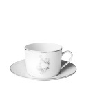 Чашка чайная / кофейная с блюдцем 0,2л коллекции Jardin d'Eden бренда Christofle