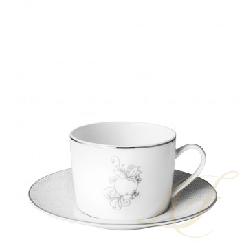 Чашка чайная / кофейная с блюдцем 0,2л коллекции Jardin d'Eden бренда Christofle