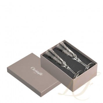 Флюте для шампанского в подарочной упаковке, 2 шт. 0,09л коллекции Kawali бренда Christofle