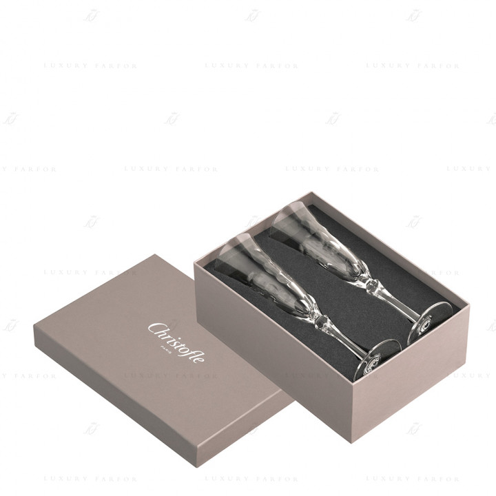 Флюте для шампанского в подарочной упаковке, 2 шт. 0,09л коллекции Kawali бренда Christofle