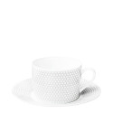 Чашка чайная / кофейная с блюдцем в подарочной упаковке, 2 шт. 0,2л коллекции Madison 6 бренда Christofle