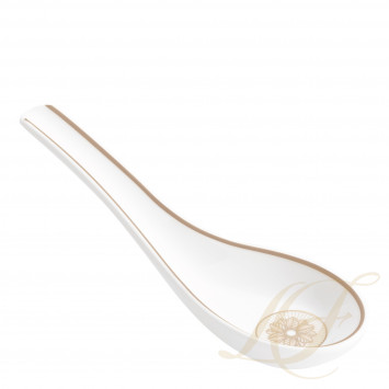 Ложка фарфоровая 14см коллекции Malmaison Impériale Platin бренда Christofle