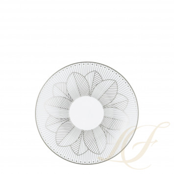 Чашка кофейная с блюдцем, 2шт. 100мл коллекции Malmaison Impériale Platin бренда Christofle