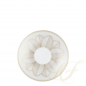 Чашка кофейная с блюдцем, 2шт. 100мл коллекции Malmaison Impériale Or бренда Christofle