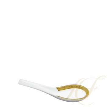 Ложка фарфоровая 14см коллекции Malmaison Or бренда Christofle