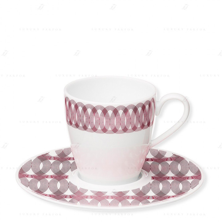 Чашка эспрессо с блюдцем в подарочной упаковке, 6 шт. 0,1л коллекции Mood Nomade бренда Christofle