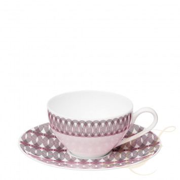 Чашка чайная с блюдцем 0,2л коллекции Mood Nomade бренда Christofle