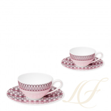 Чашка чайная / кофейная с блюдцем в подарочной упаковке, 2 шт. 0,2л коллекции Mood Nomade бренда Christofle