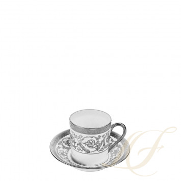 Чашка эспрессо с блюдцем 0,1л коллекции Orangerie Platin бренда Christofle