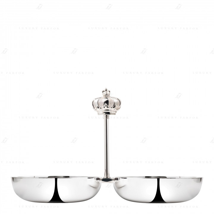 Миска двойная для животных 17см коллекции Royal Jack 