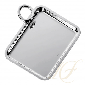 Поднос прямоугольный с ручками 20 x 16см коллекции Vertigo 
