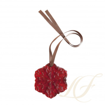 Рождественская снежинка - красный