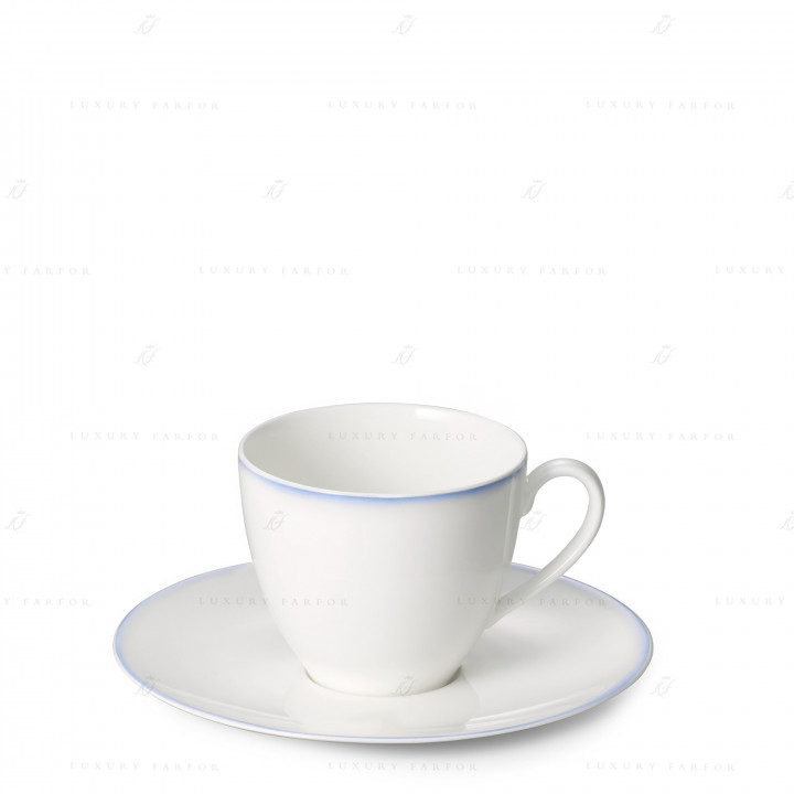 Чашка Café au lait с блюдцем 0,27л коллекции Aqua бренда Dibbern